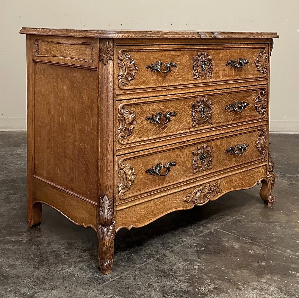 Belgian Antique Country French Louis XV Commode ~ Chest of Drawers For Sale