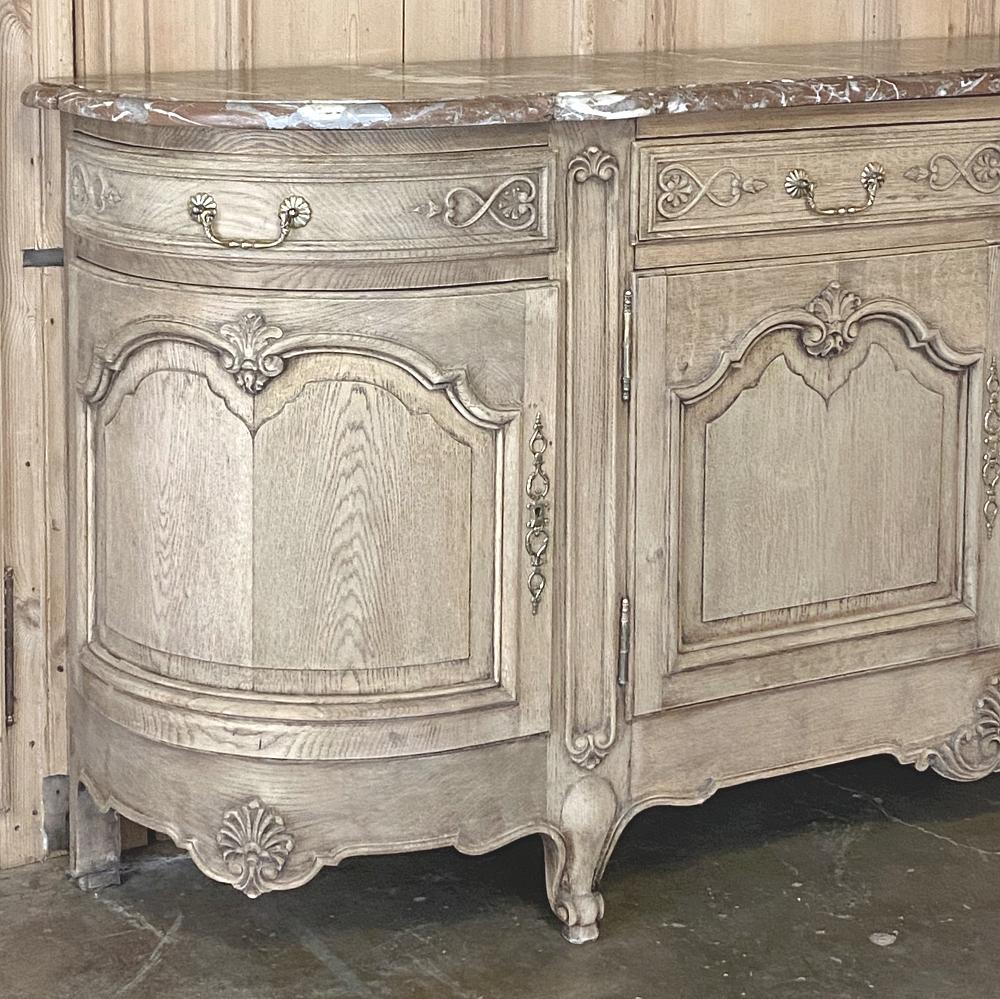 antique buffet with marble top