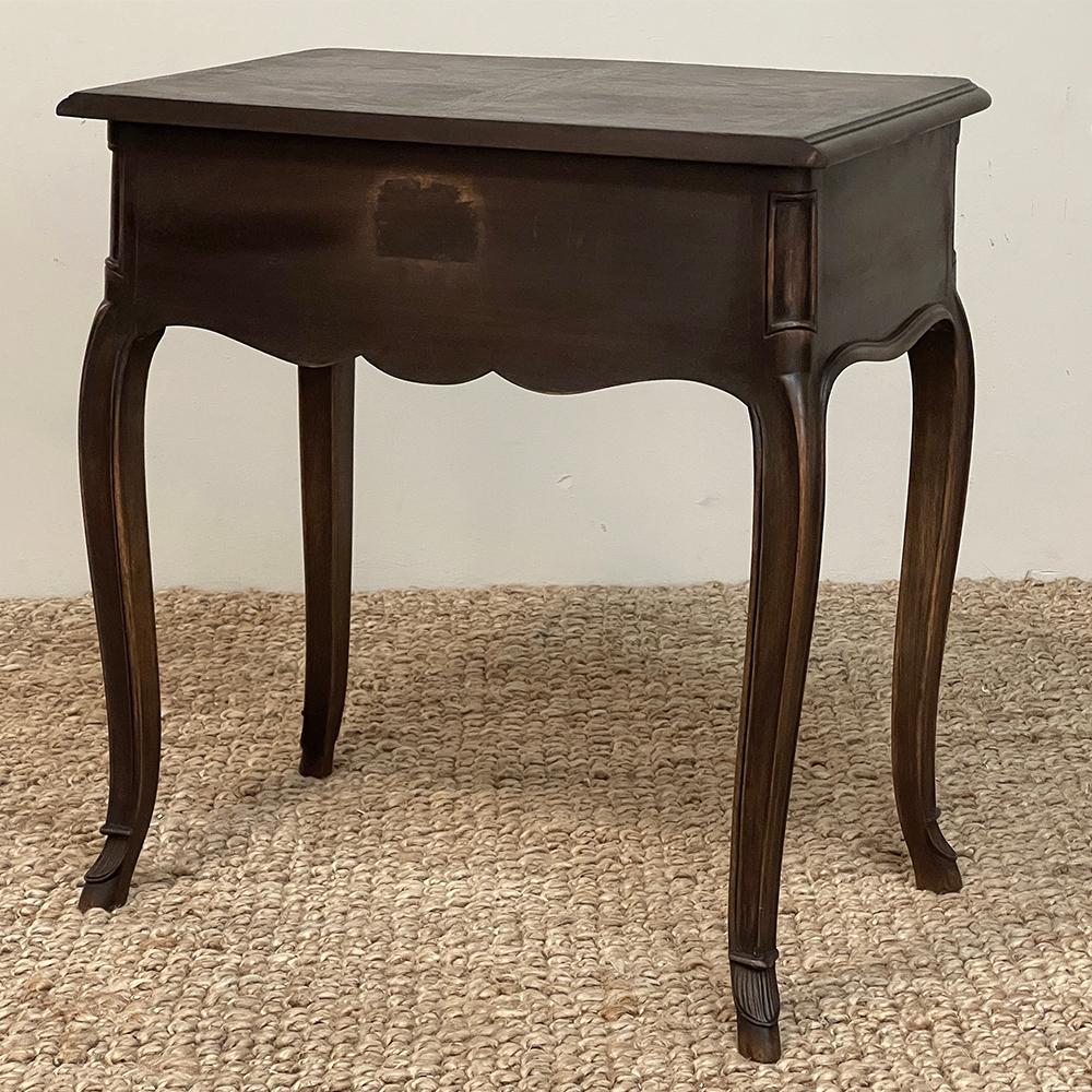 Antique Country French Louis XV Walnut Nightstand ~ End Table For Sale 11