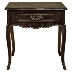 Antiquité Country French Louis XV Walnut Nightstand ~ End Table