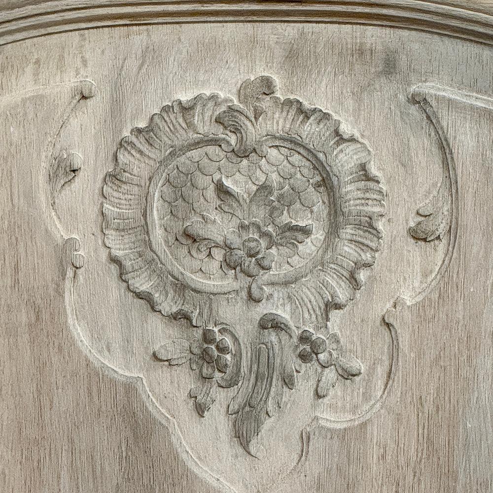 Antique miroir Trumeau Louis XV blanchi à la chaux français en vente 8