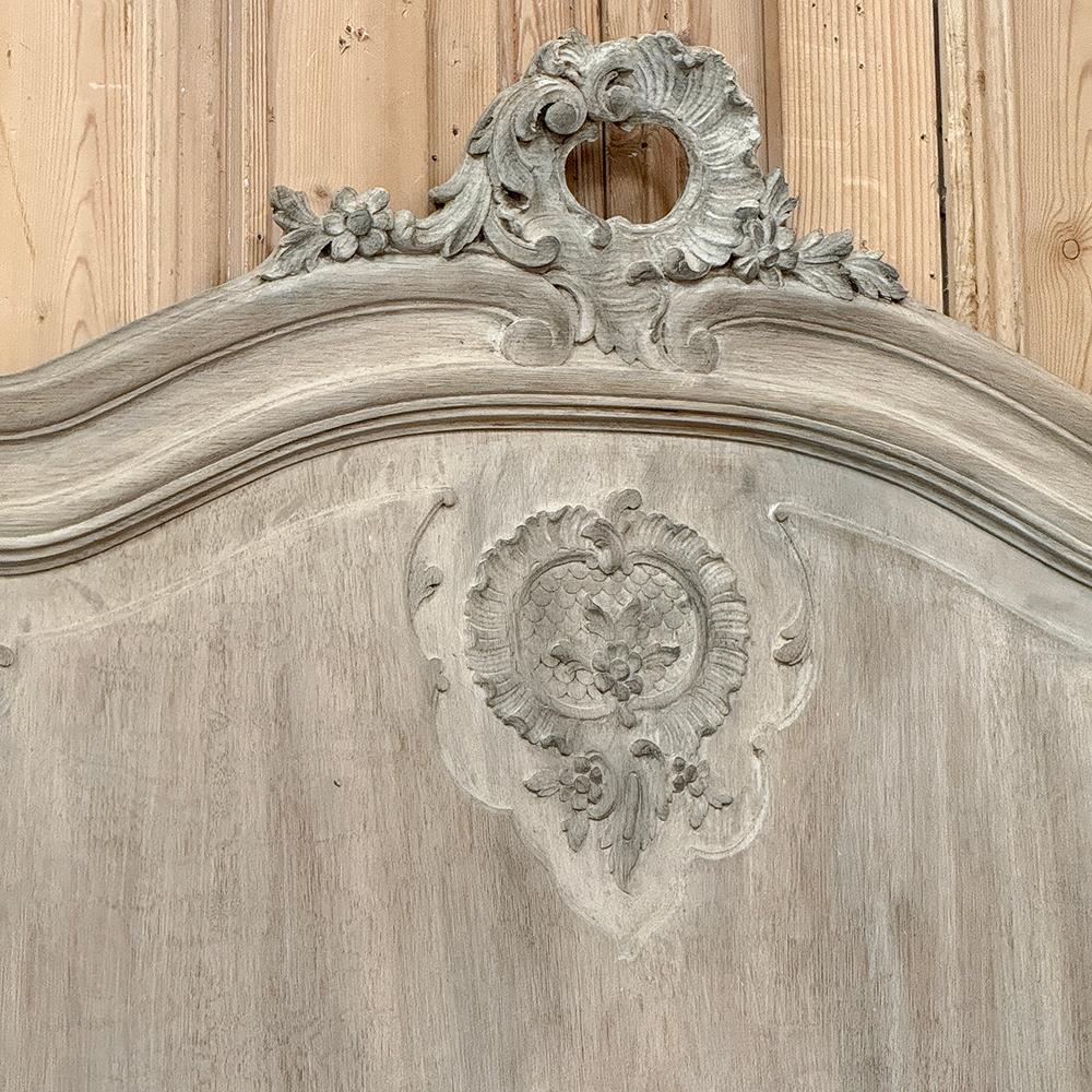20ième siècle Antique miroir Trumeau Louis XV blanchi à la chaux français en vente