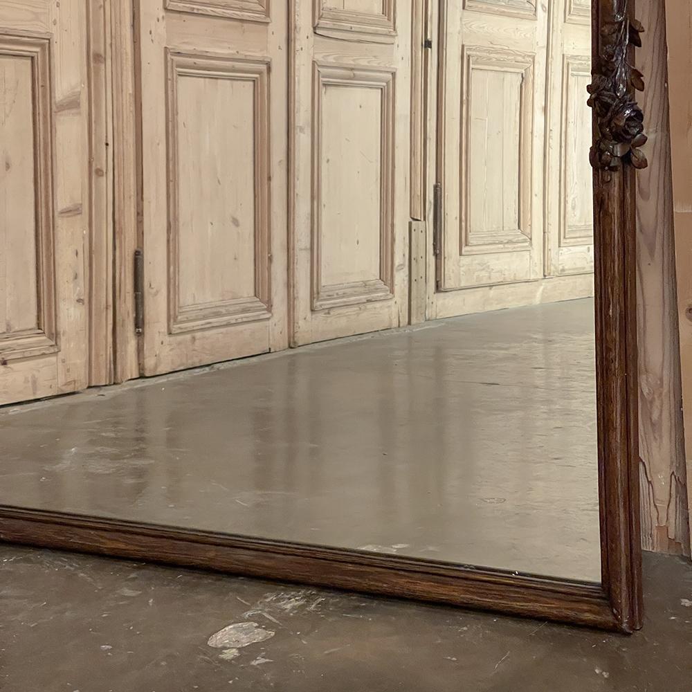 Antike Land Französisch Louis XVI geschnitzt Spiegel im Angebot 9