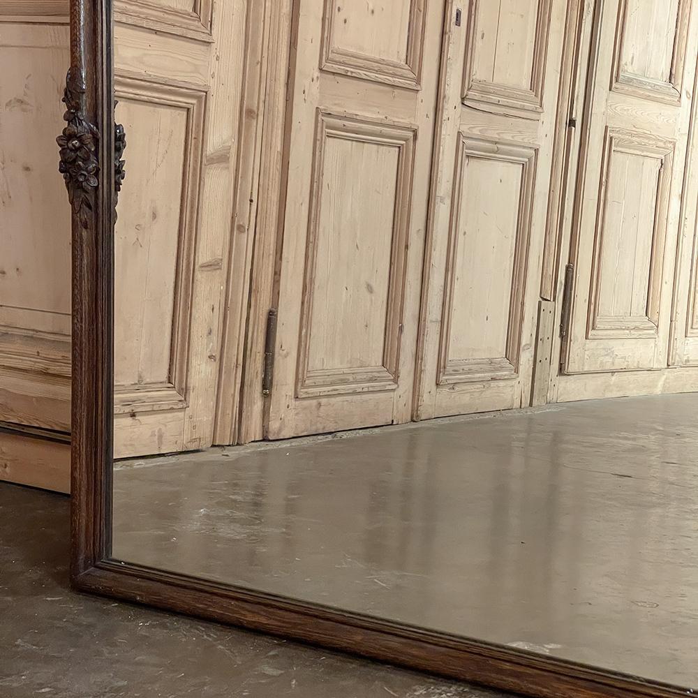 Antike Land Französisch Louis XVI geschnitzt Spiegel im Angebot 10