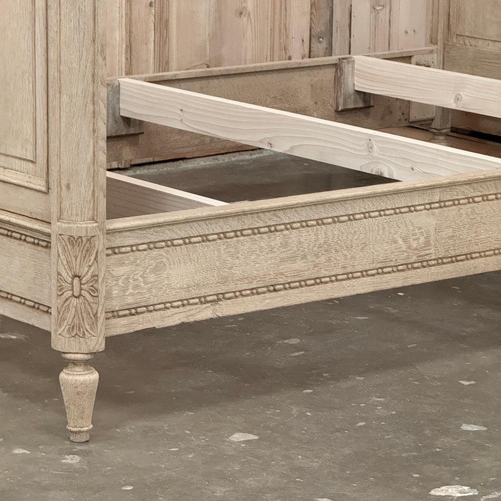 Antique Country French Louis XVI Stripped 3/4 Bed For Sale 6