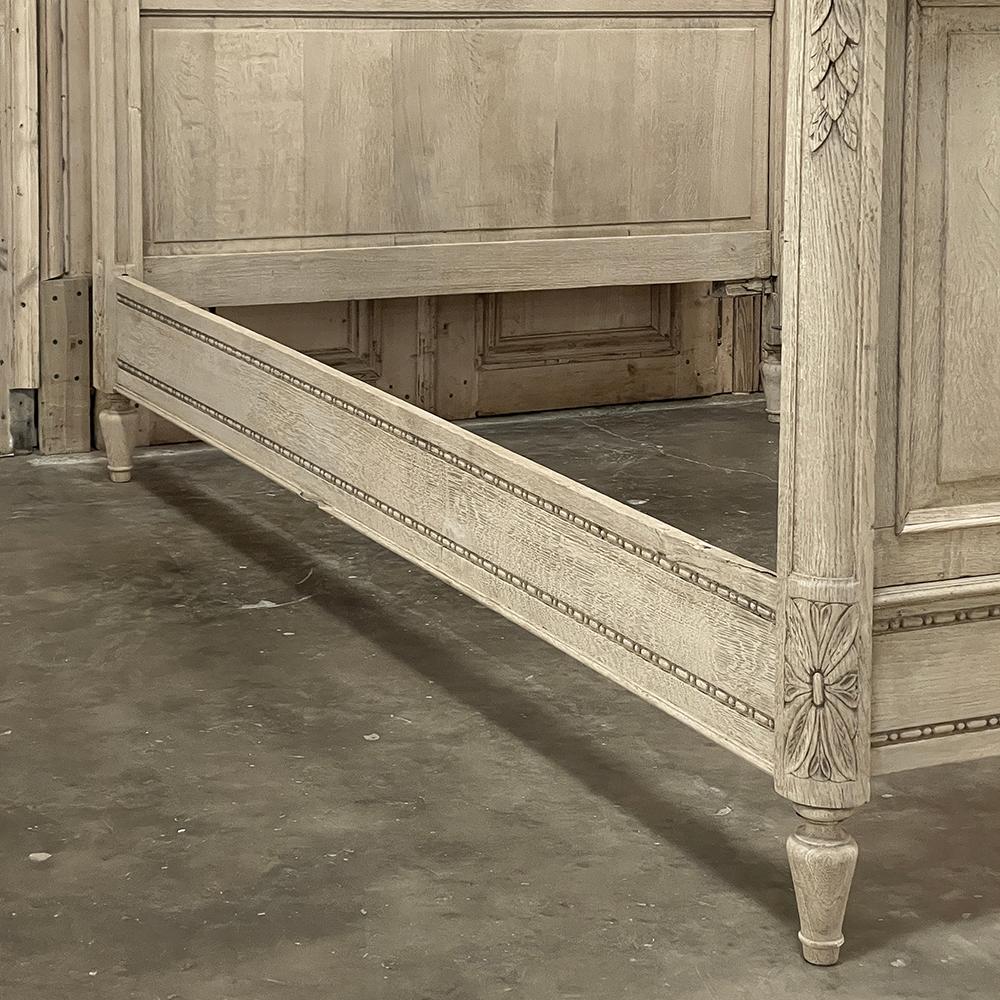 Antique Country French Louis XVI Stripped 3/4 Bed For Sale 7