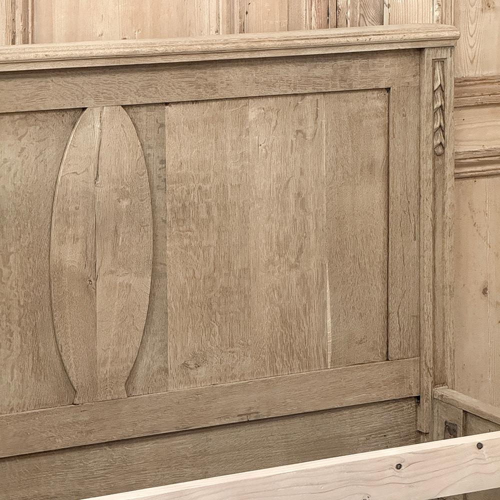 Antique Country French Louis XVI Stripped 3/4 Bed For Sale 13