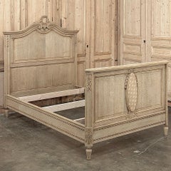 Antique Country French Louis XVI Stripped 3/4 Bed