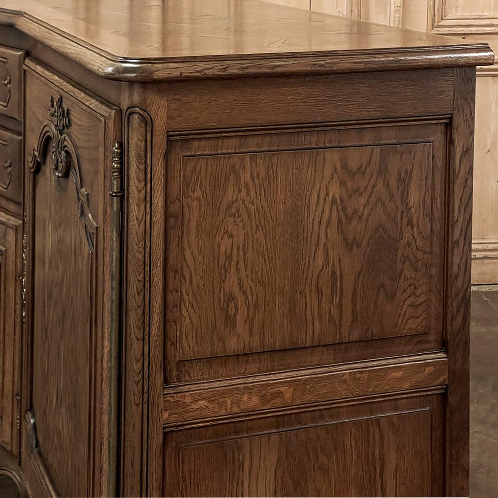 Antique Country French Oak Buffet ~ Enfilade For Sale 12