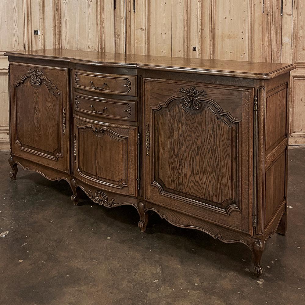 Hand-Crafted Antique Country French Oak Buffet ~ Enfilade For Sale