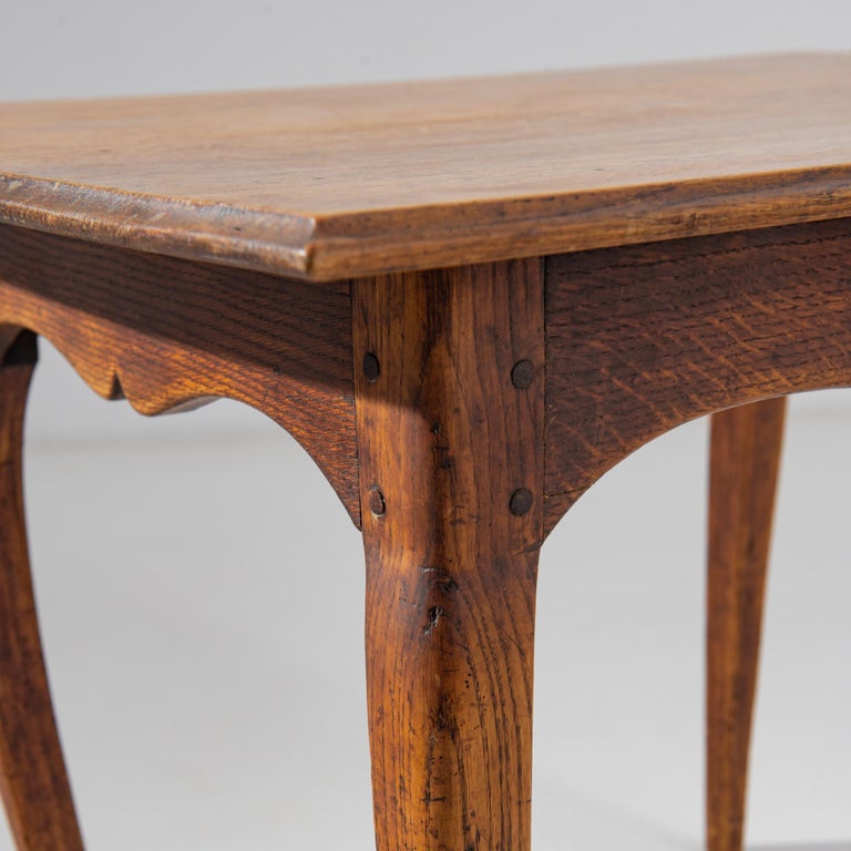 Antique Country French Oak Side Table For Sale at 1stDibs