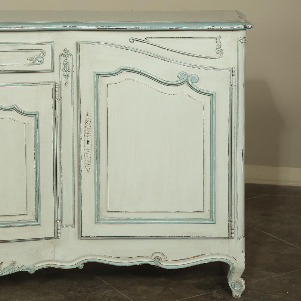 Antique Country French Painted Buffet 4