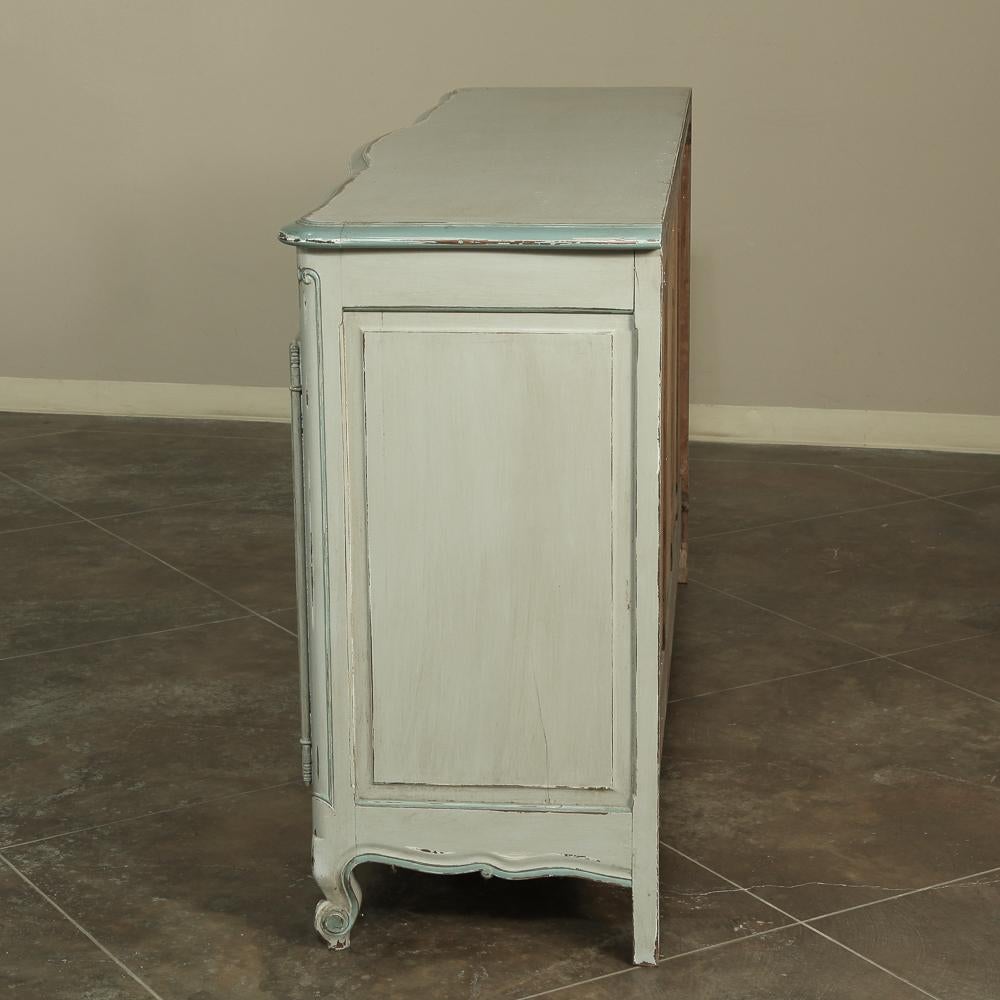 Fruitwood Antique Country French Painted Buffet