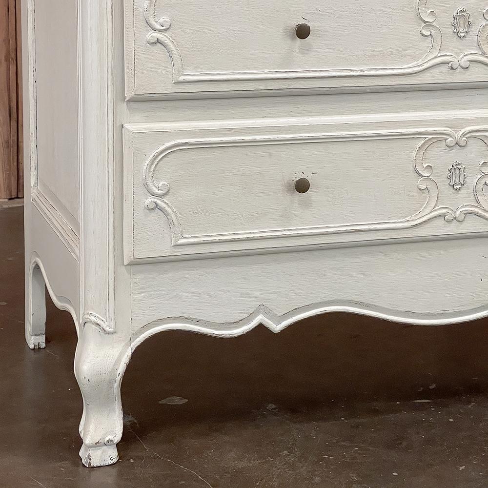 Antique Country French Painted Commode ~ Chest of Drawers For Sale 5