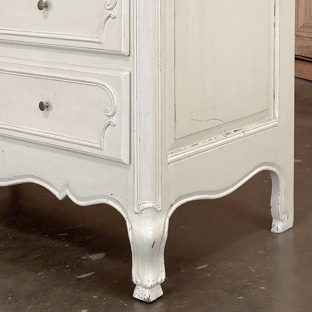 Antique Country French Painted Commode ~ Chest of Drawers For Sale 8