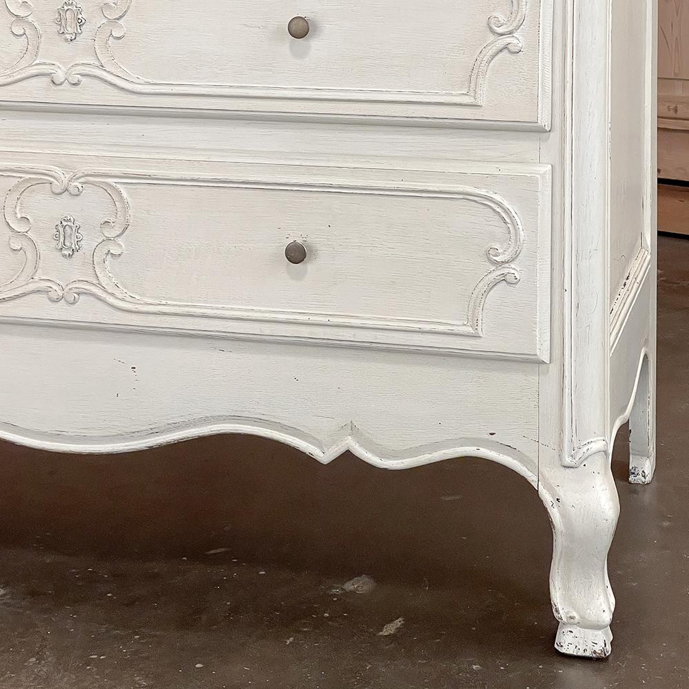 Antique Country French Painted Commode ~ Chest of Drawers For Sale 10