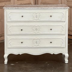Antique Country French Painted Commode ~ Chest of Drawers