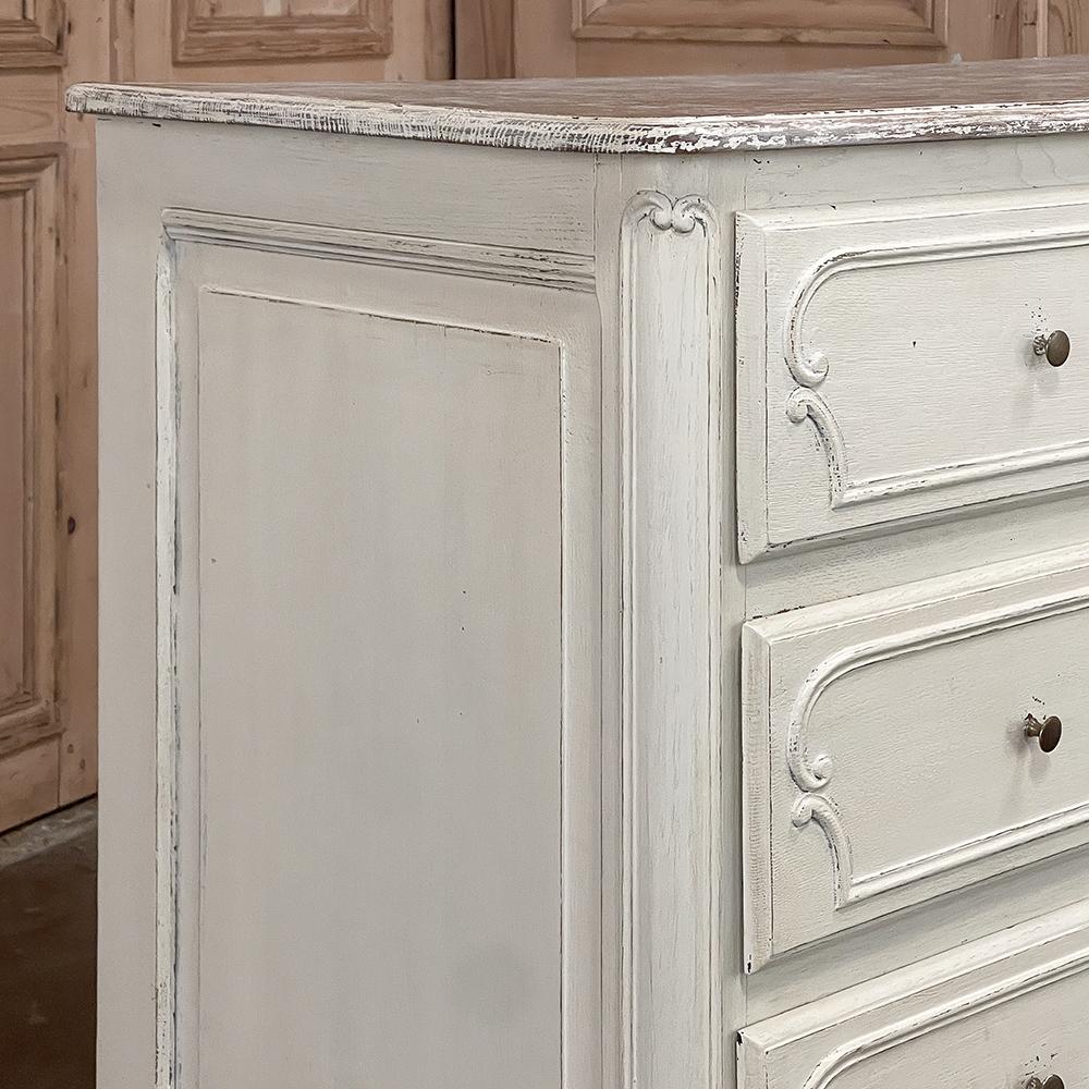 Antique Country French Painted Commode ~ Chest of Drawers For Sale 2