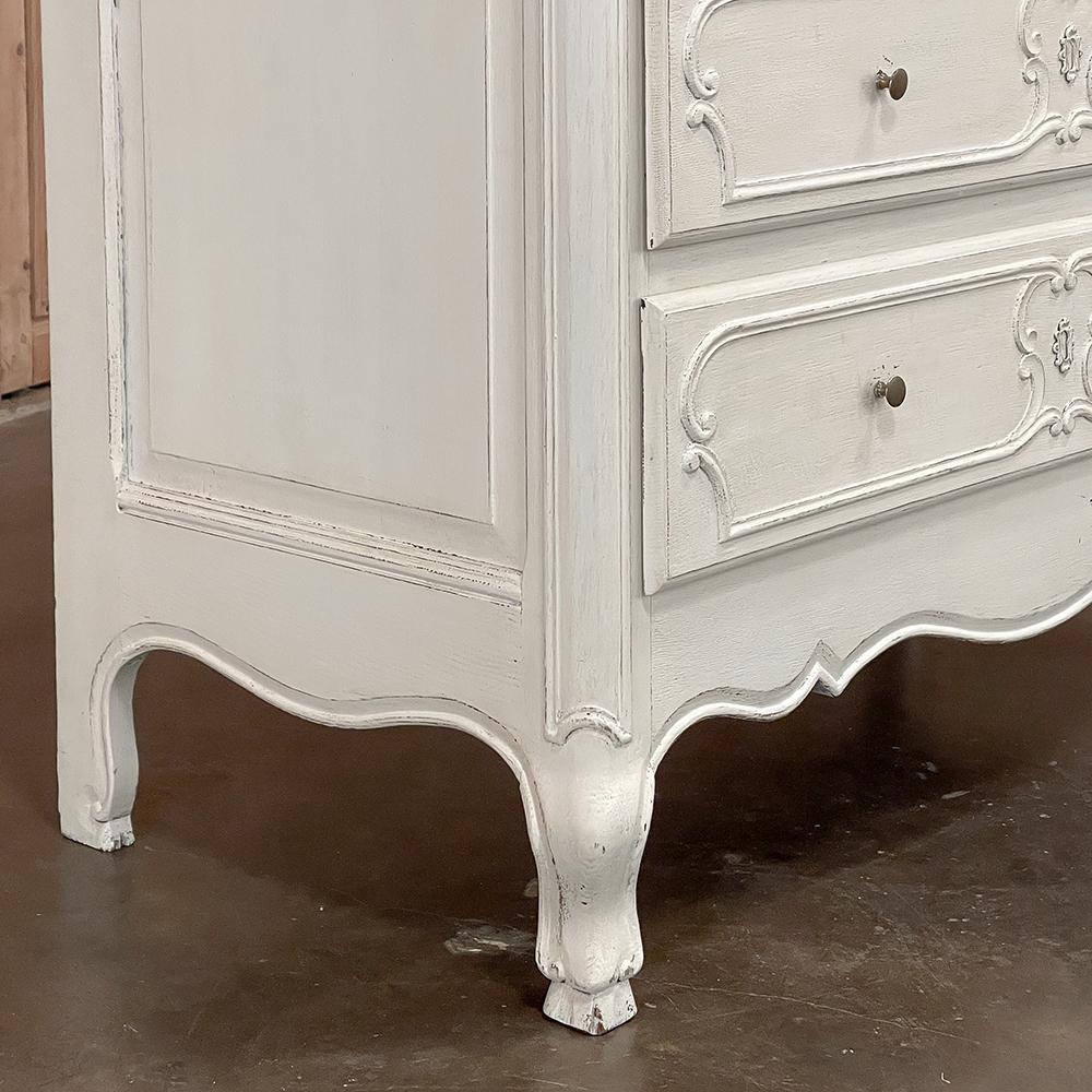 Antique Country French Painted Commode ~ Chest of Drawers For Sale 3