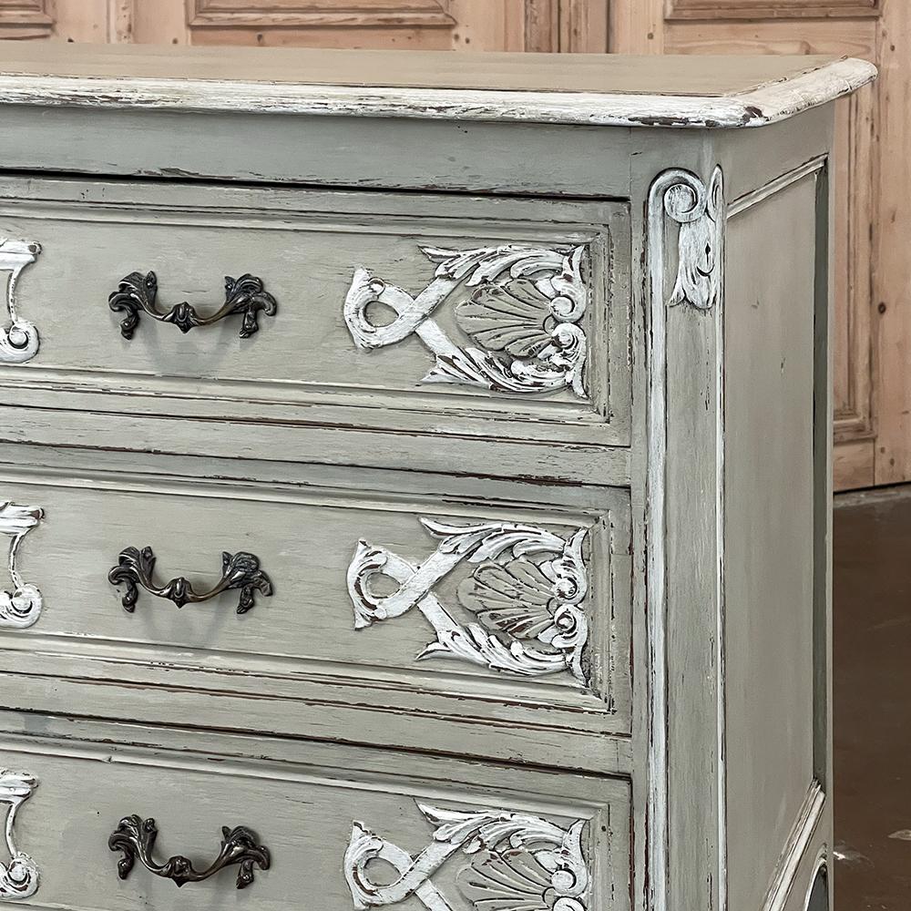 Antique Country French Painted Commode For Sale 10