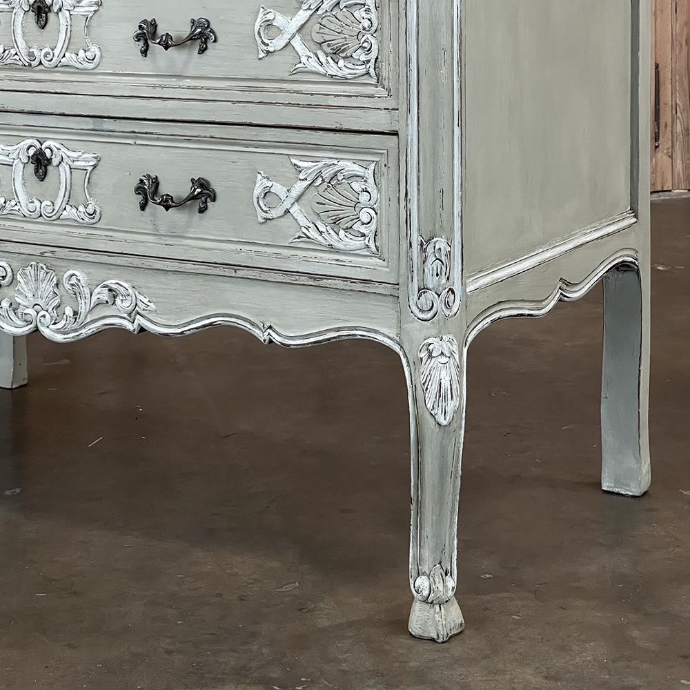 Antique Country French Painted Commode For Sale 11