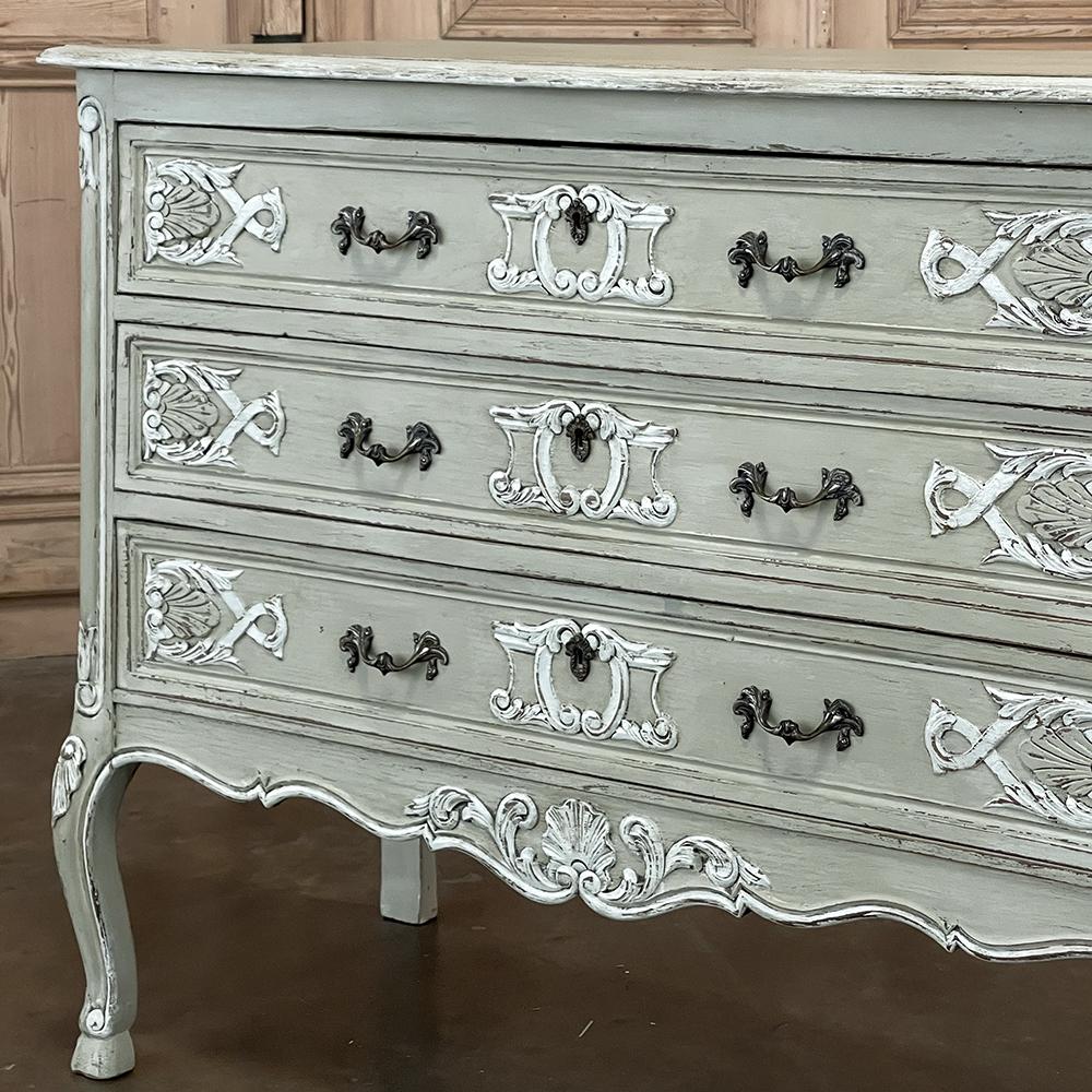Antique Country French Painted Commode For Sale 12