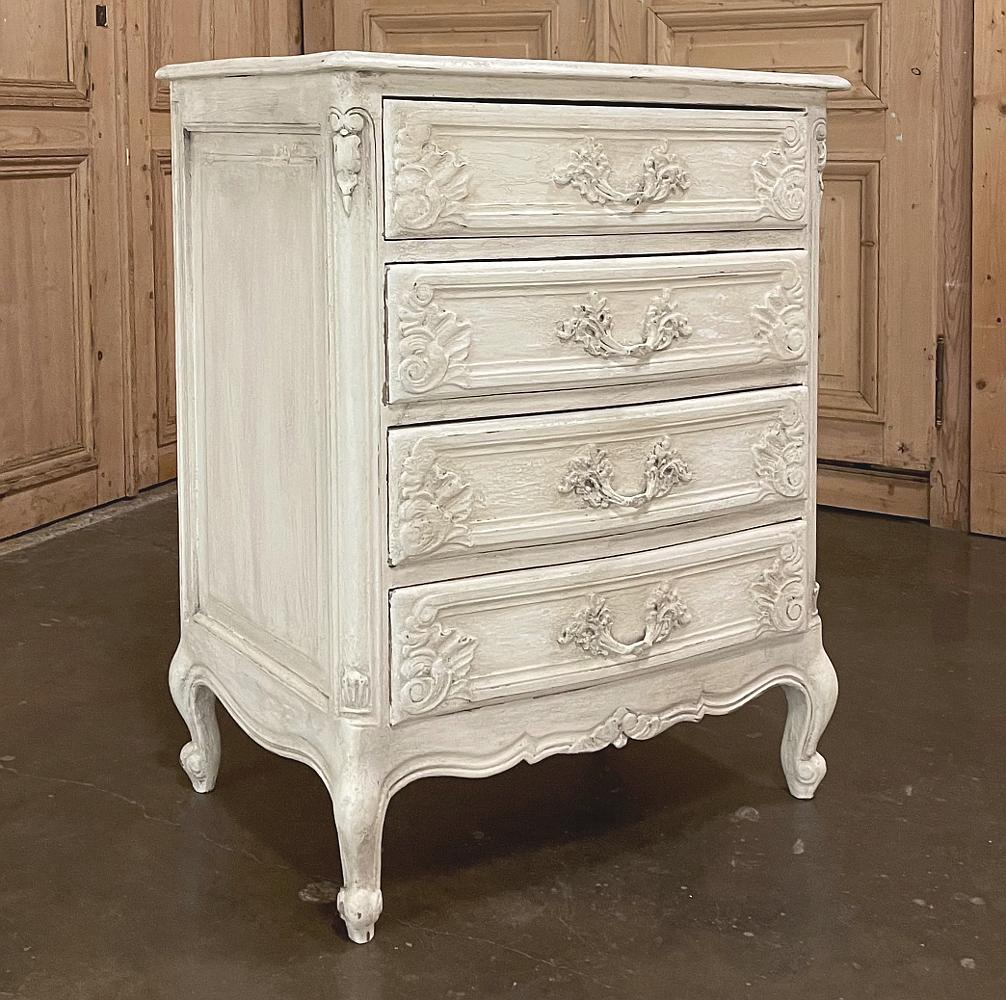 Oak Antique Country French Painted Commode For Sale