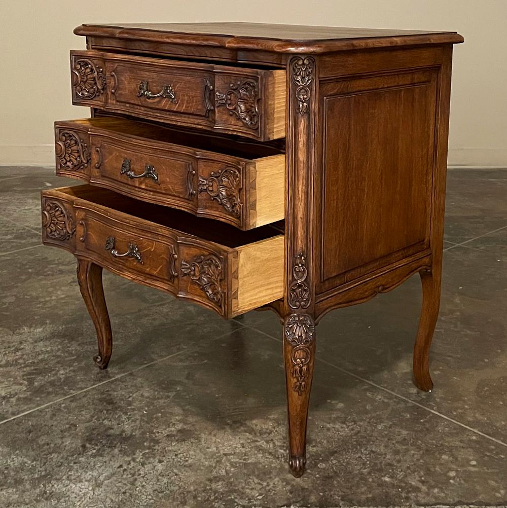 Oak Antique Country French Petite Commode ~ Nightstand