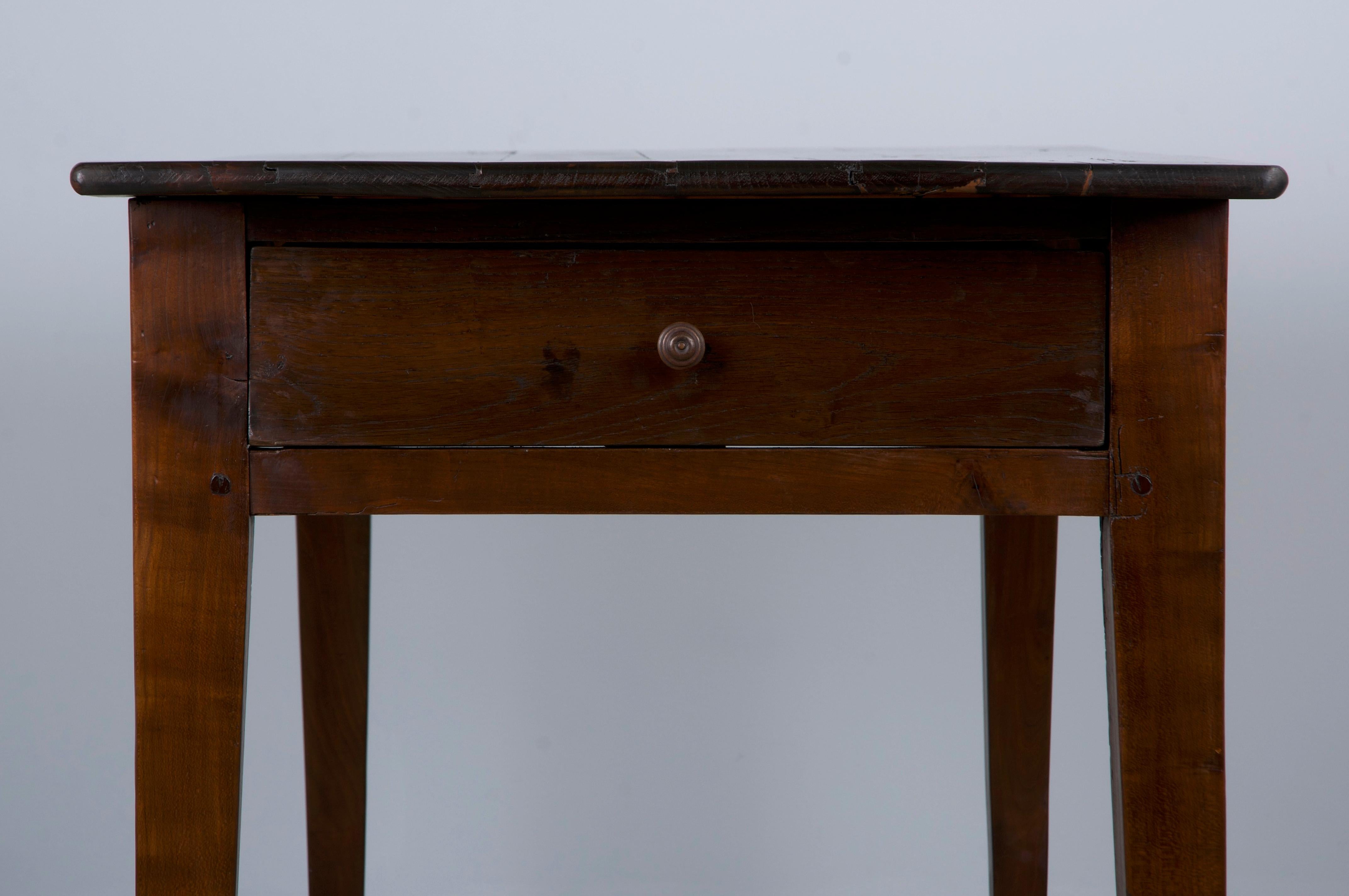 Antique Country French Provincial Mixed Wood Farmhouse Dining Table 5
