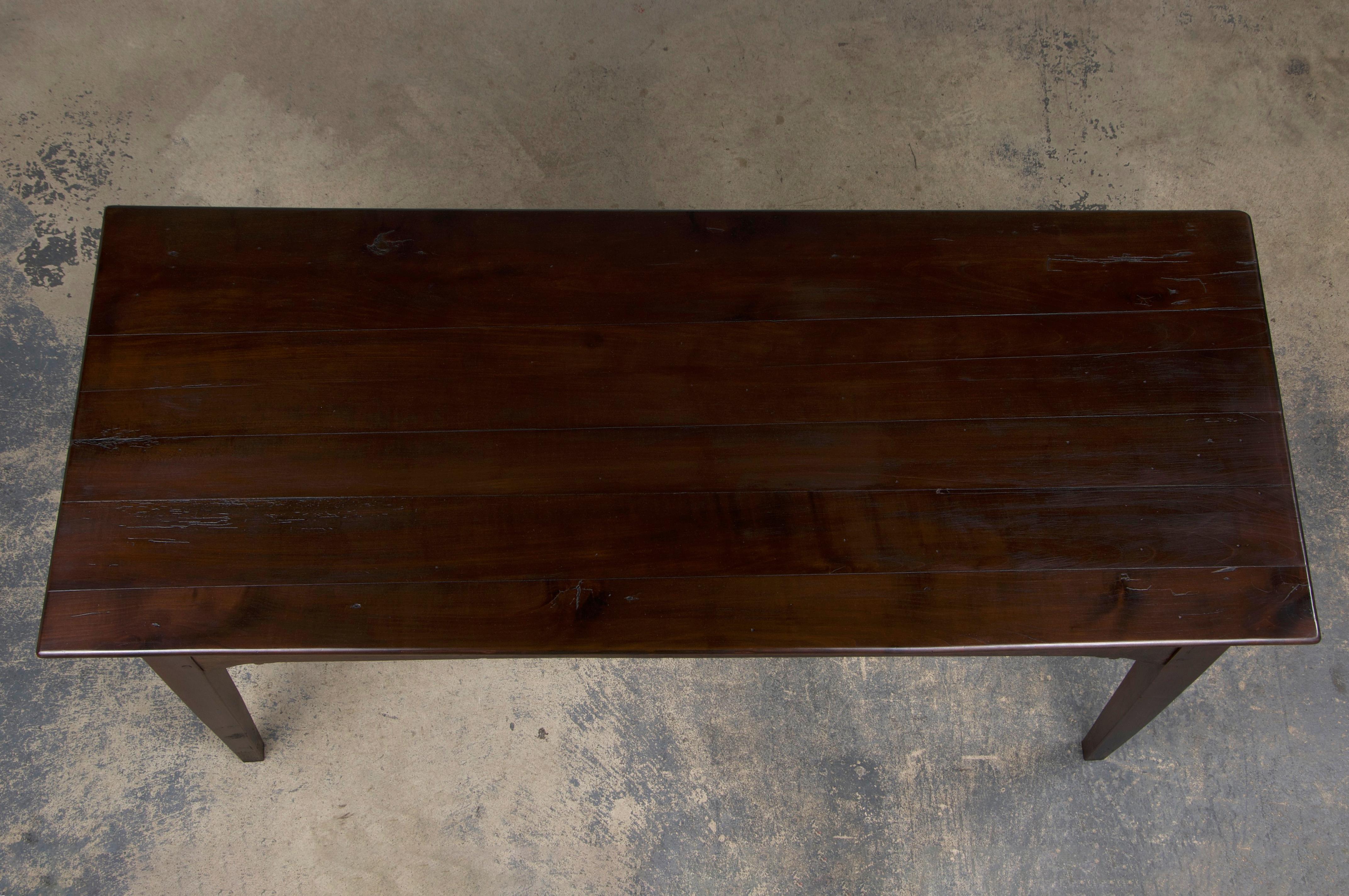 19th Century Antique Country French Provincial Mixed Wood Farmhouse Dining Table
