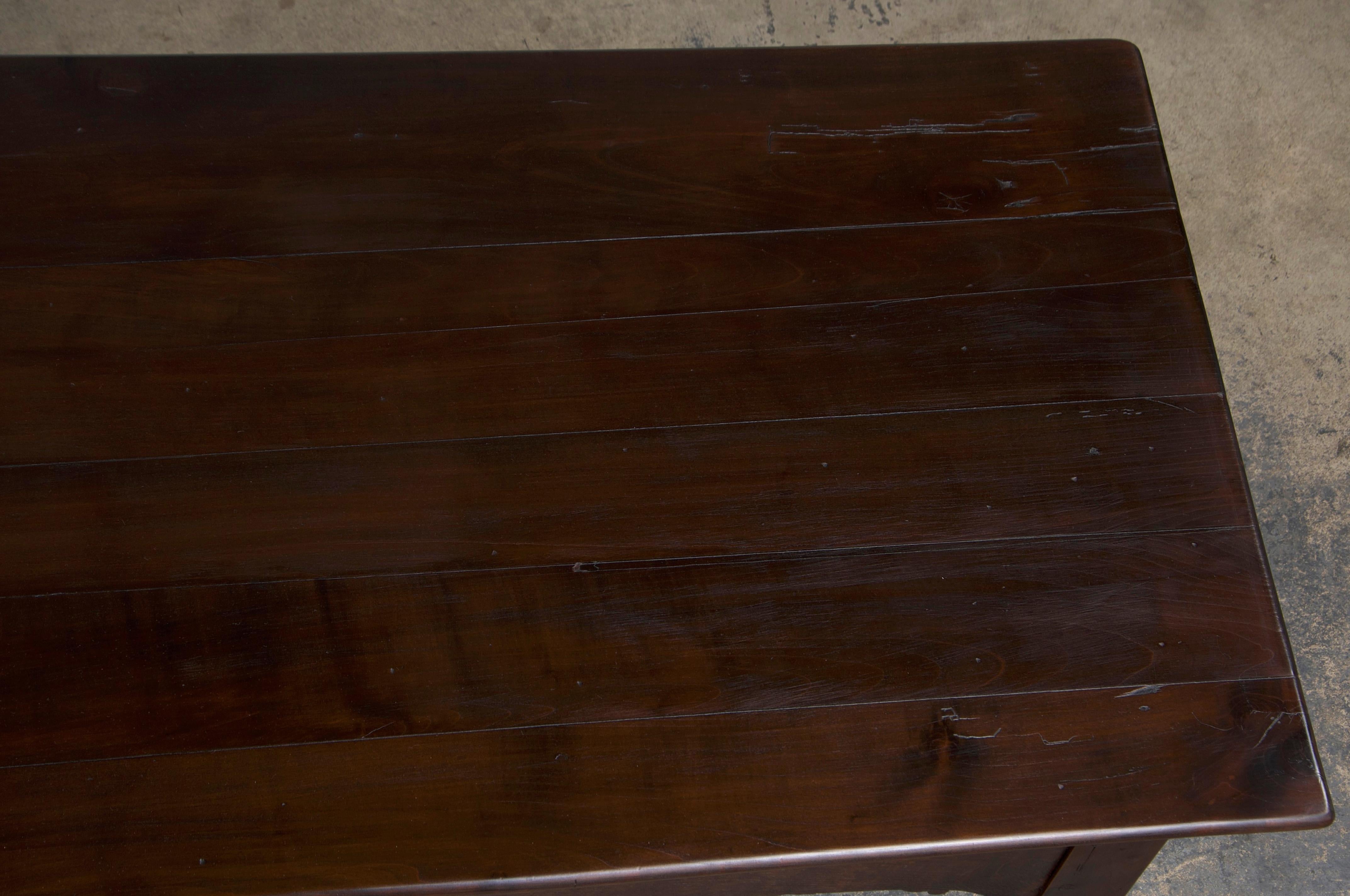 Antique Country French Provincial Mixed Wood Farmhouse Dining Table 1