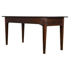 Antique Country French Provincial Mixed Wood Farmhouse Dining Table