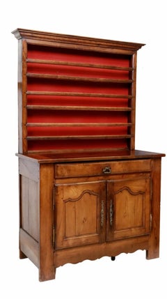 Buffet Vaisselier en chêne ancien de style provincial français