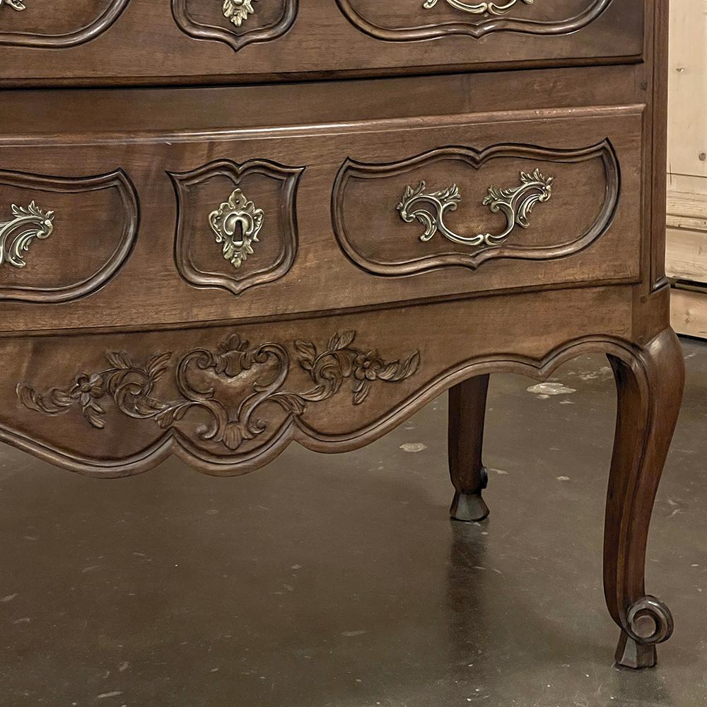 Antique Country French Regence Walnut Commode For Sale 5