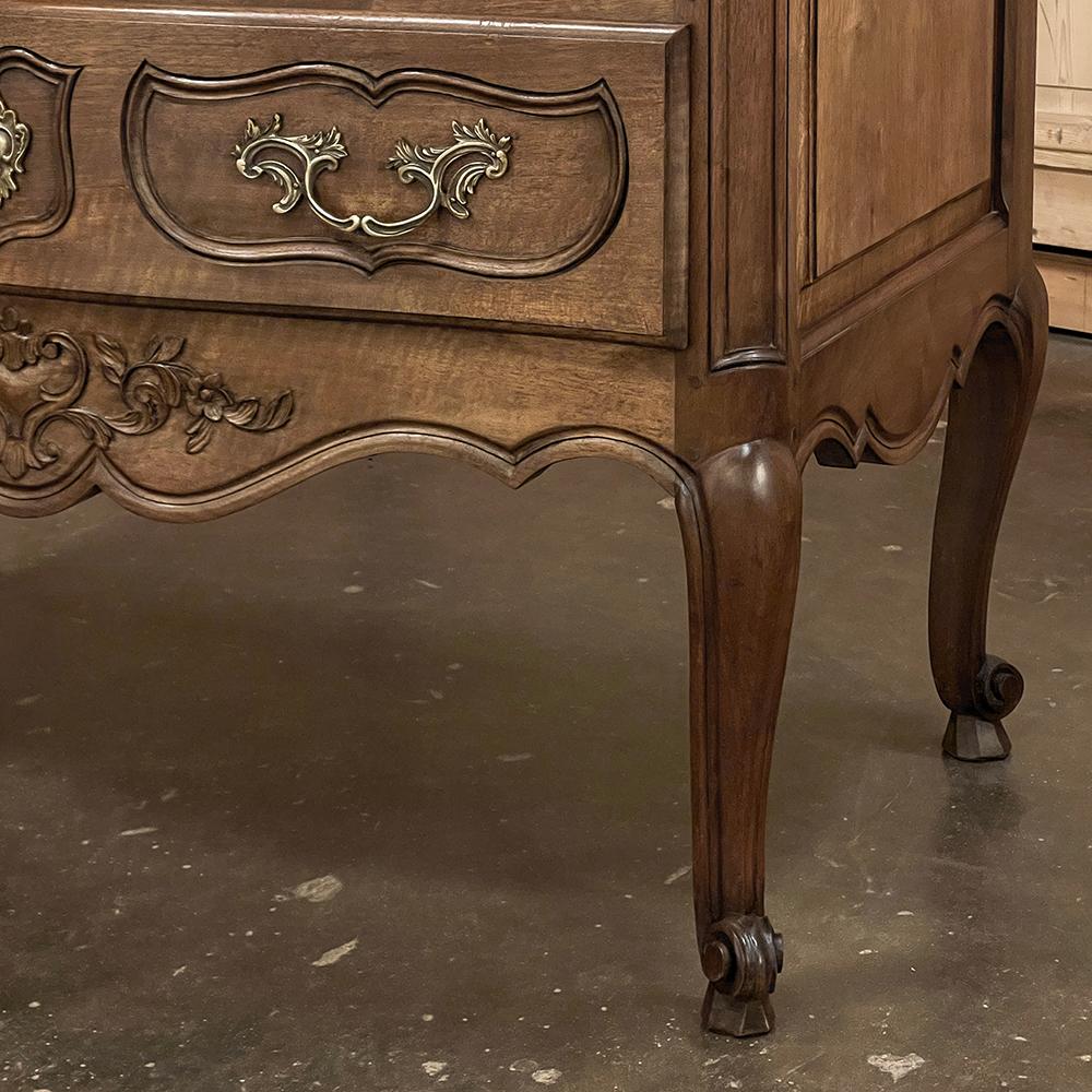 Antique Country French Regence Walnut Commode For Sale 7