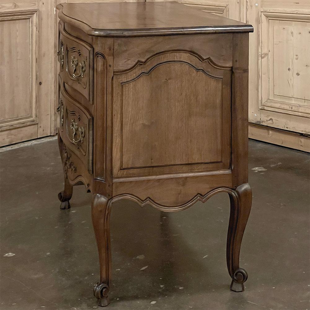 Antique Country French Regence Walnut Commode For Sale 11