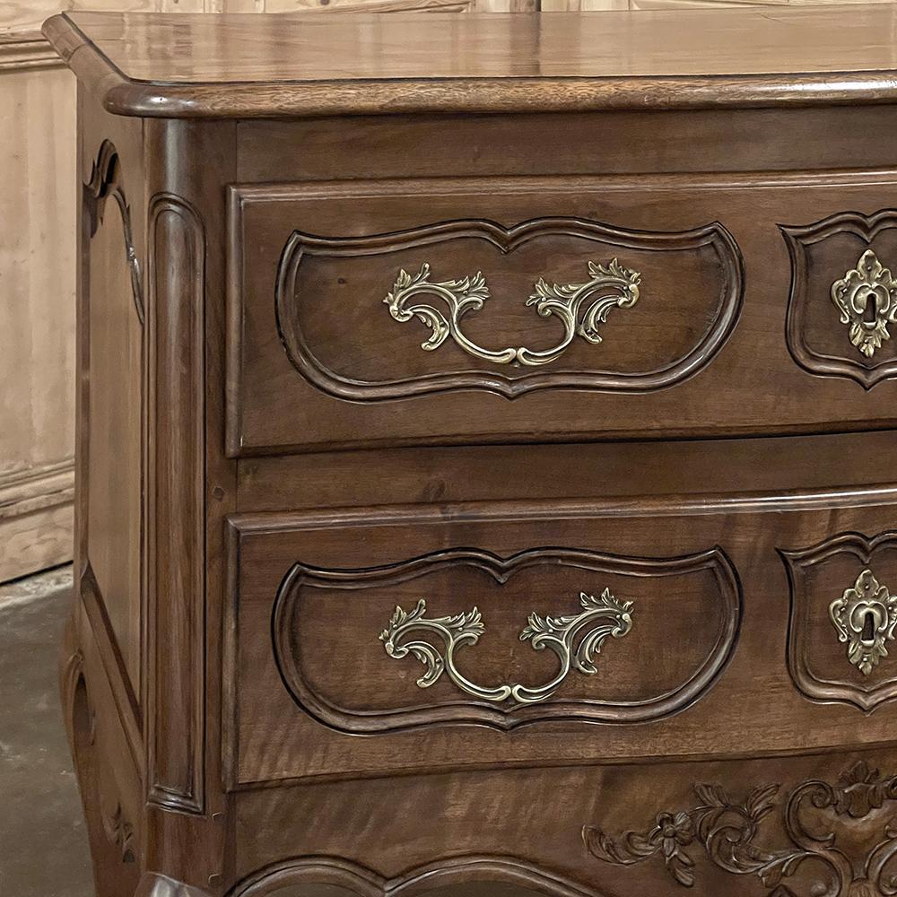 Antique Country French Regence Walnut Commode For Sale 2