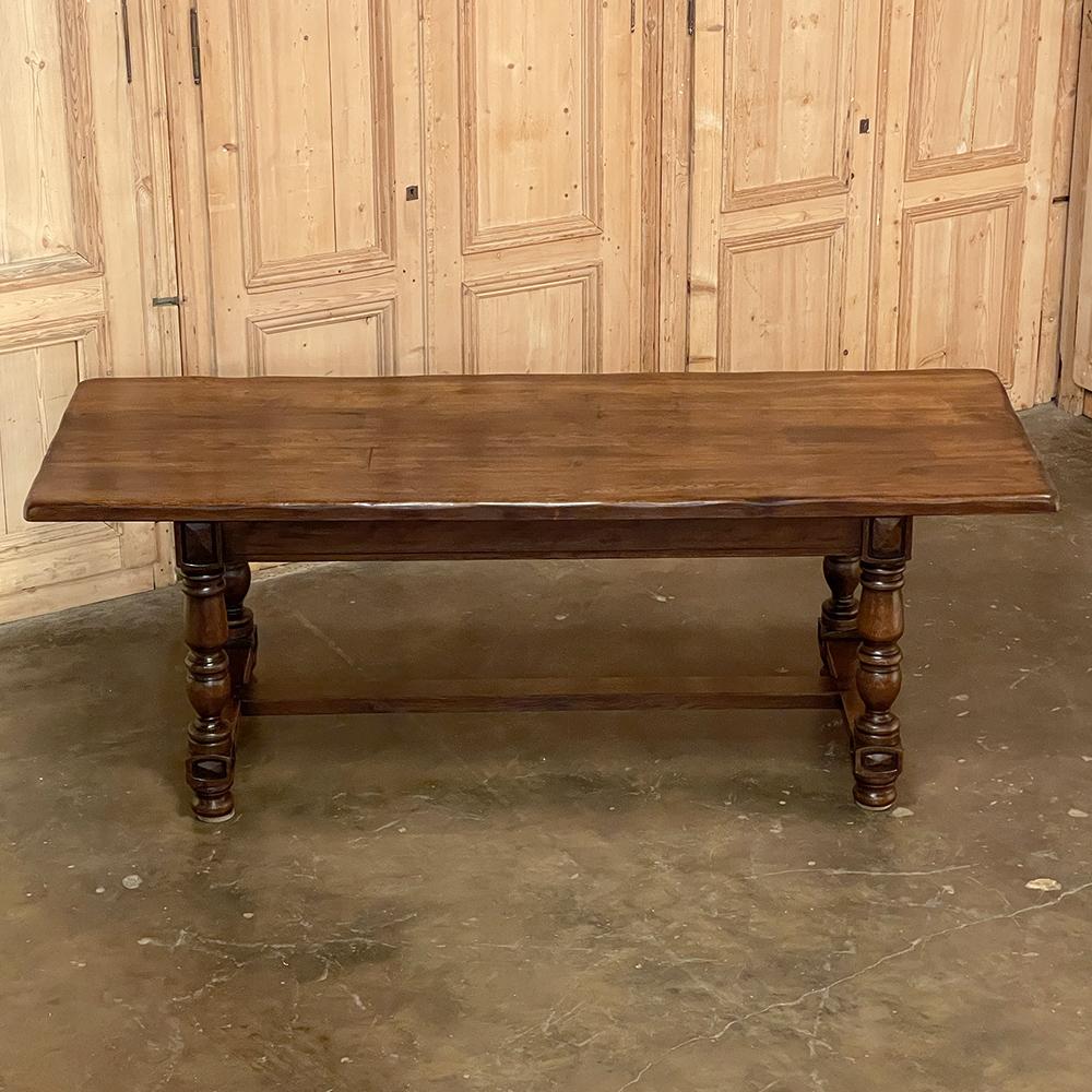Antique Country French Rustic Dining Table For Sale at 1stDibs