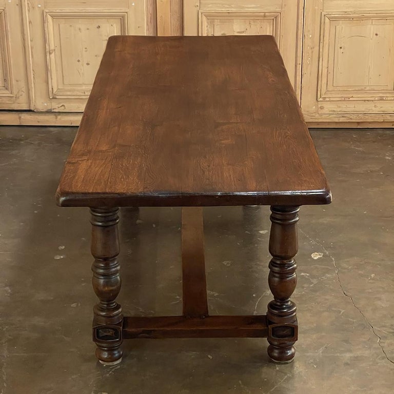 Antique Country French Rustic Dining Table For Sale at 1stDibs