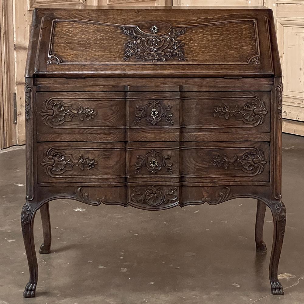 Hand-Crafted Antique Country French Secretary ~ Desk For Sale