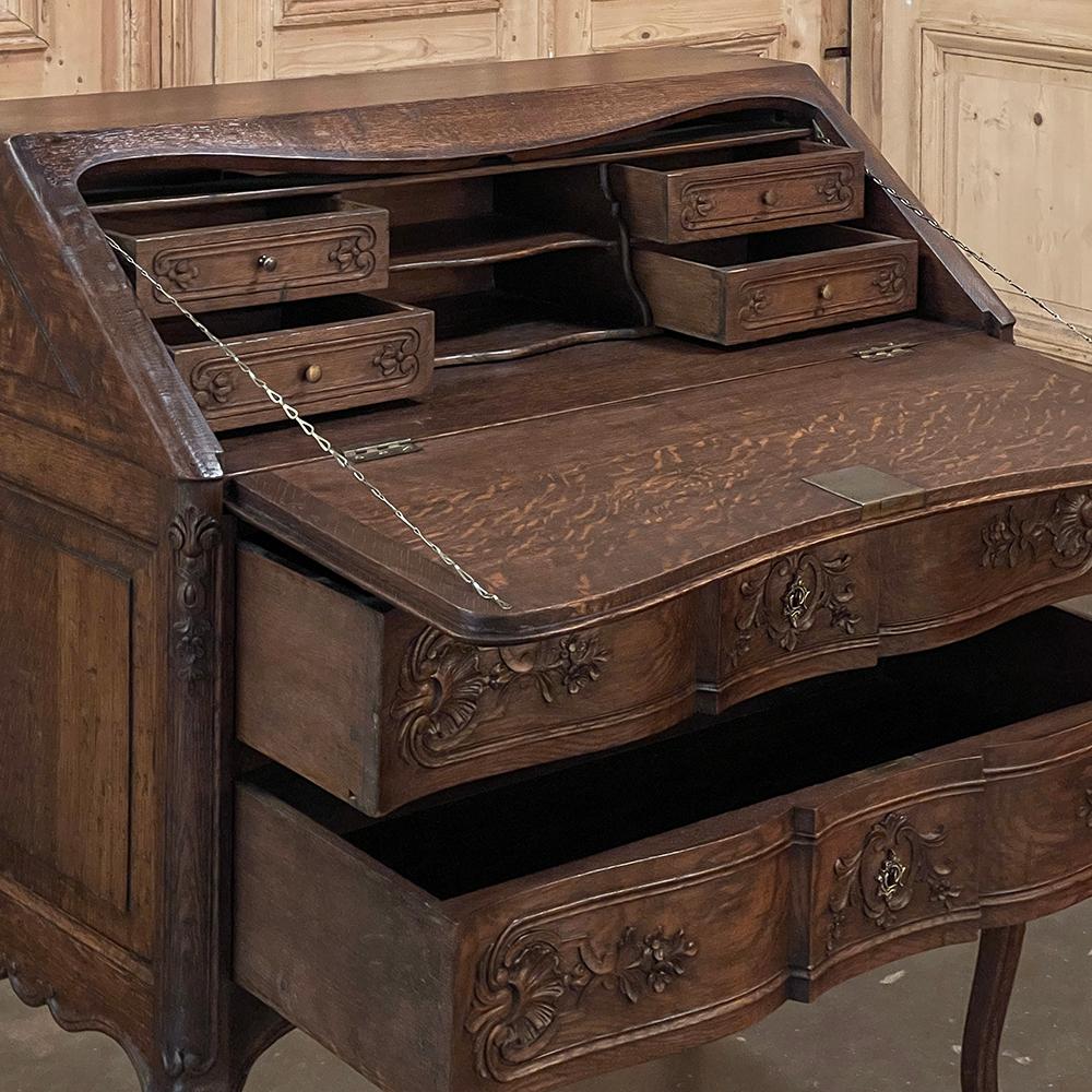 Oak Antique Country French Secretary ~ Desk For Sale
