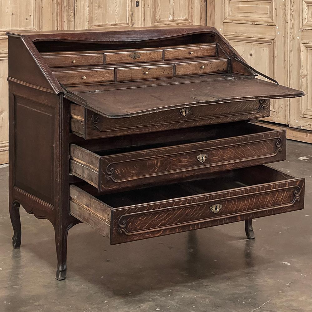 Hand-Crafted Antique Country French Secretary Desk ~ Secretaire For Sale