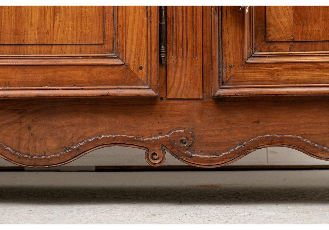 Antique Country French Solid Cherry Enfilade For Sale 2