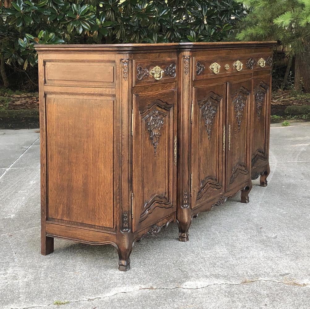 Hand-Crafted Antique Country French Step-Front Buffet