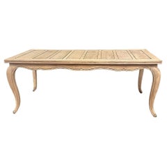 Mesa de Comedor Antigua Country French Stripped Fruitwood