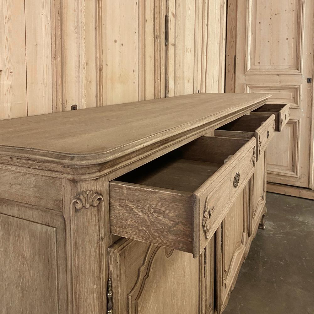 Antique Country French Stripped Oak Buffet 5