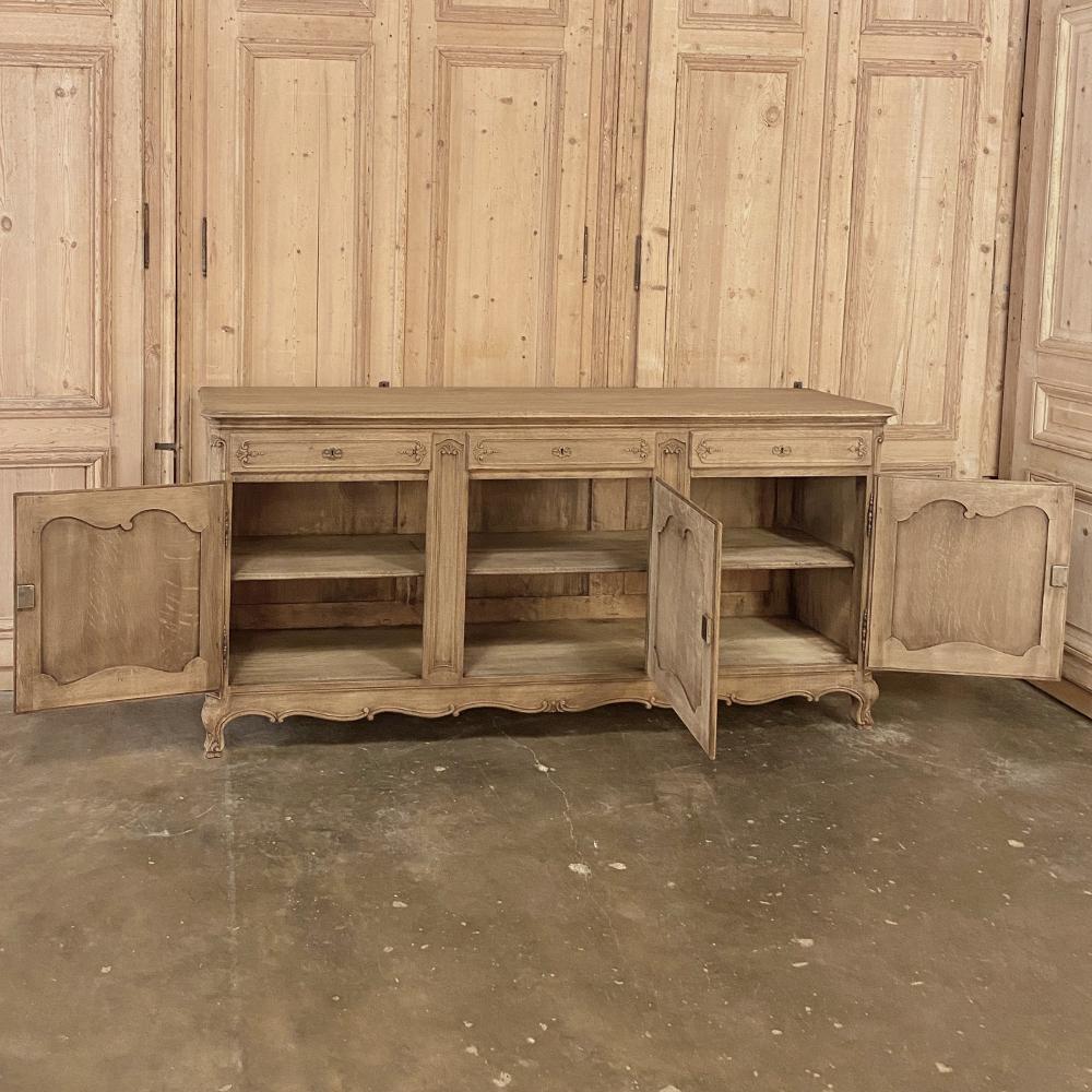 Antique Country French Stripped Oak Buffet 6