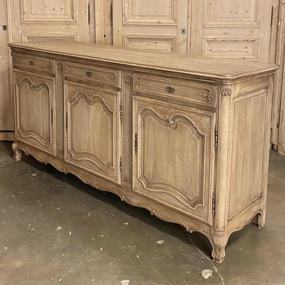 Hand-Crafted Antique Country French Stripped Oak Buffet