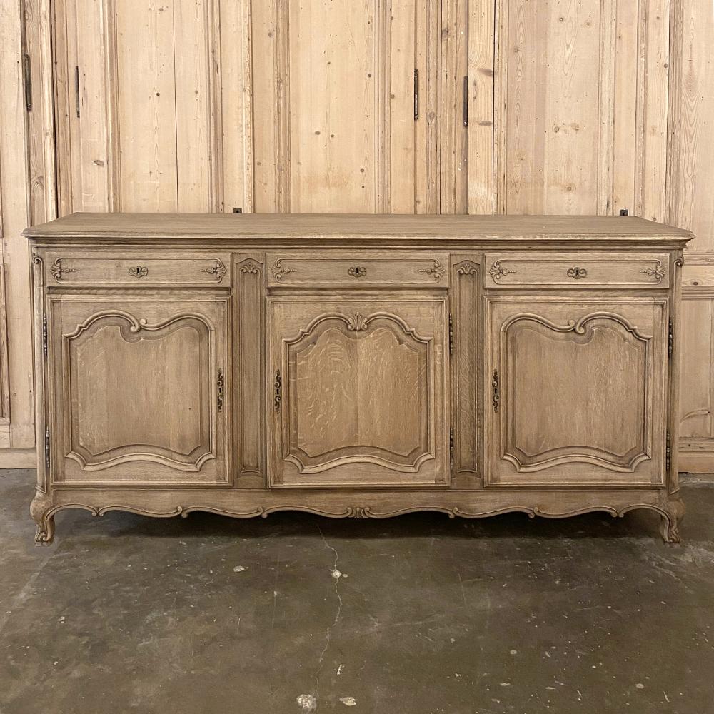 Antique Country French Stripped Oak Buffet 1