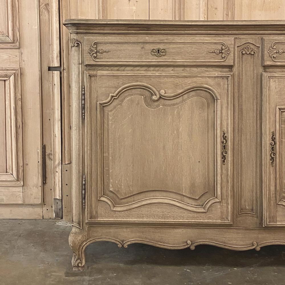 Antique Country French Stripped Oak Buffet 2